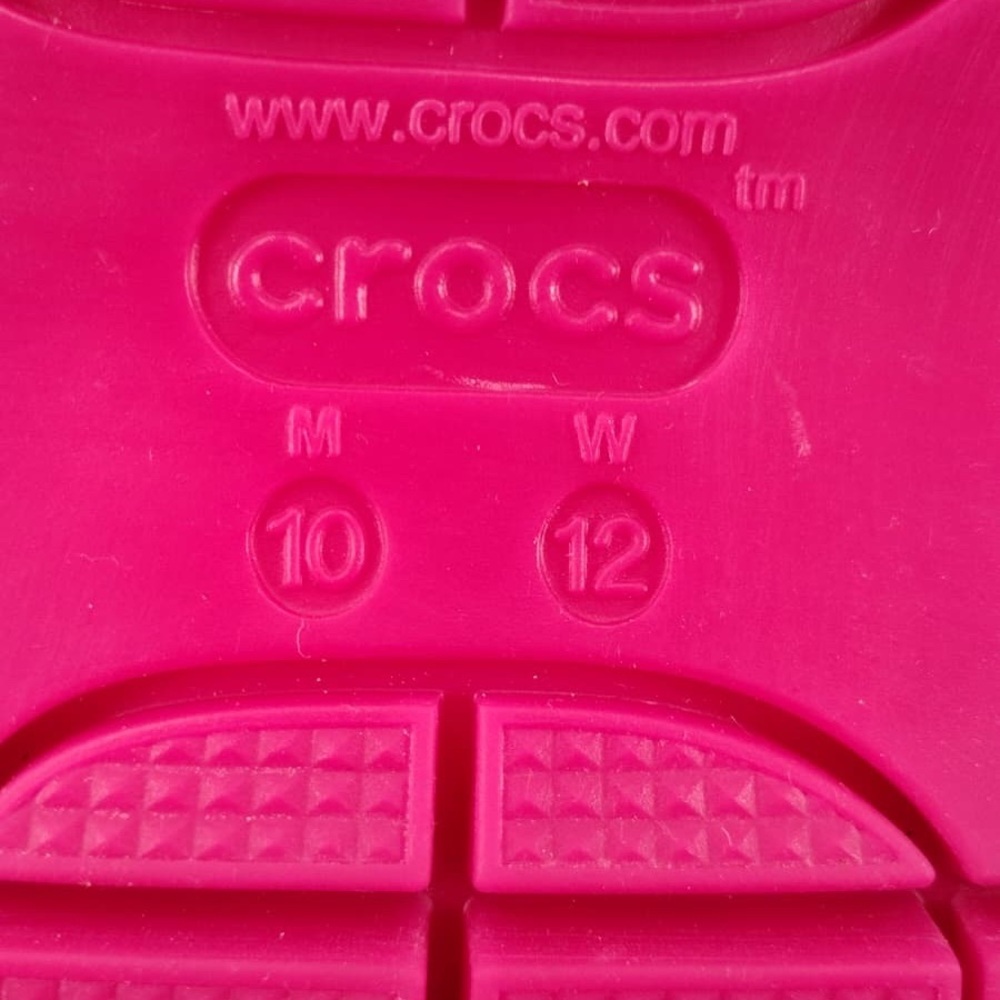Crocs Pink Sandals size 12 pre owned Exellent condition - Picture 5 of 9